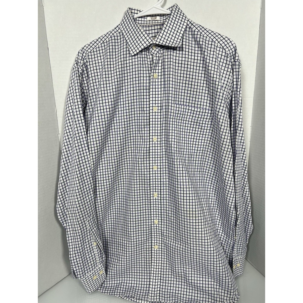 Peter Millar Shirt Mens XL Multicolor Plaid Button Down Nanoluxe Preppy Oxford